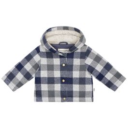 Baby Hoodie Jacket | Blue Check