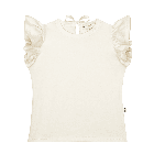 Ruffled Tee | Cream
