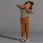 Paperbag Pants | Almond Rib Velvet