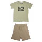 Happy Human T-Shirt & Hummus Jog Short
