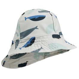 Josefine Sun Hat | Whales / Cloud blue