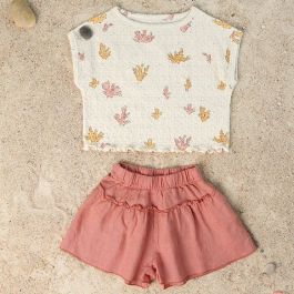 Printed Jersey Tshirt & Linen Shorts