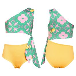 Azulejo Verde Knot Trikini