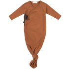 Knotted Baby Gown Dots | Hazel