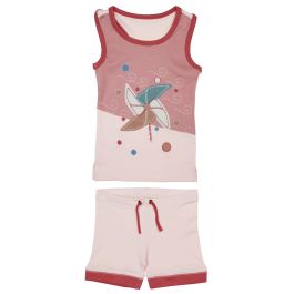 Appliqué Tank & Bike Short Set | Pinwheel