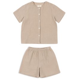 Olive SS Shirt & Shorts | Pure Cashmere