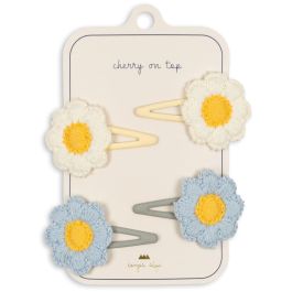 4 Pack Daisy Hair Clips