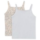 2 Pack Basic Strap Top | Rose Hip Blue