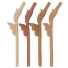 4 Pack Silicone Straw | Unicorn Rose Mix