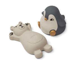 Knud Arctic Bath Toys 2 Pack | Blue Mix