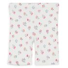 Legging Shorts Annila | White Felicita Flowers