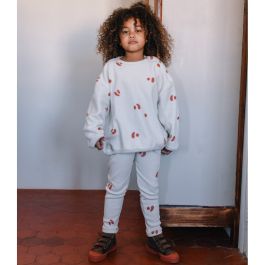 Ours Polar Sweatshirt & Rom Pom Leggings | Off White Dots