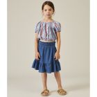 Judy Striped Denim Crop Top & Eloise Denim Skirt