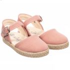 Linen Espadrille Sandals | Pink