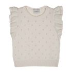 Wool Openwork Waistcoat | Cream