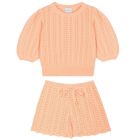 Nora Cotton Openwork Sweater & Shorts
