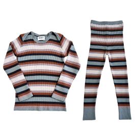 Sylfaen Skinny Rib & Skinny Legs | Duck Egg Stripe