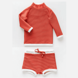 Mini Band Rashie & Band Short | Plum