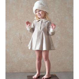 Beige Velvet Romper Suit