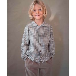 Multi Colored Plaid Shirt W/ Double Placket