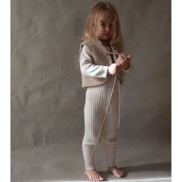 Off-white Ribbed Leggings