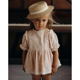 Special Occasion Dress-Style Romper Suit | Pink
