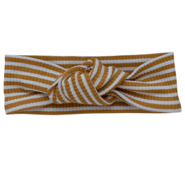 Mustard Stripe Top Knot
