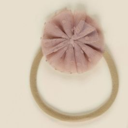 Flutter Tulle Headband |Dusty Rose