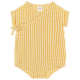 Nuage Romper | Yellow Stripe