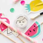 Natural Shimmery Children's Play Makeup Eyeshadow | White