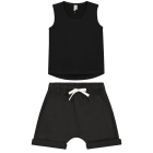 Nearly Black Tank Top & Shorts