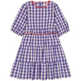 Nikita Dress Purple Gingham
