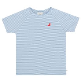 Nurture Tshirt | Grape Blue Stripe
