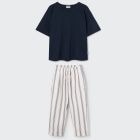 Olmok Tshirt & Oliverk Striped Pants | Ivory/Navy