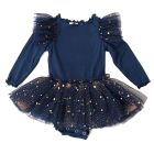 Frill Sparkle Baby Onesie Tutu | Navy