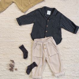 Shirt & Corduroy Trousers