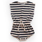 Joa Jumpsuit Terrycloth | Ink Stripe
