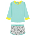 Pop Top Green & Screech Shorts Zig Zag
