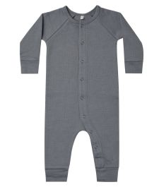 Pointelle Long John | Navy