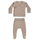 Wrap Top & Footed Pant Set | Truffle Floral