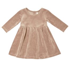 Velour L/S Dress | Blush