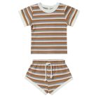 Ribbed Shortie Set | Multi Stripe