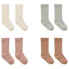 Socks, Set of 4 | Ivory, Pistachio, Lilac, Clay