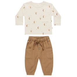 Moons L/S Pocket Tee & Golden Luca Pant