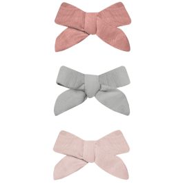 Bow W. Clip, Set Of 3 | Lipstick/Sky/Bubblegum