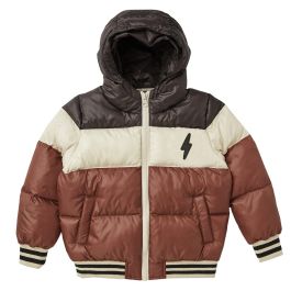 Color Block Puffer Jacket