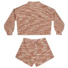 Knit Sweater & Knit Shorts | Heathered Spice