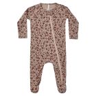 Modal Footed Pajamas | Mahogany Floral