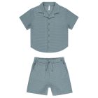 Lapel Collared Shirt & Perry Short | Ocean