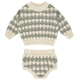 Bubble Knit Sweater & Bloomer | Laurel Stripe